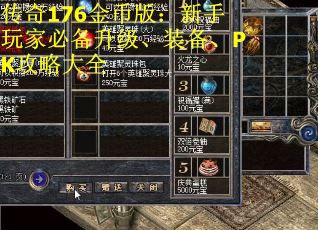 传奇176金币版：新手玩家必备升级、装备、PK攻略大全