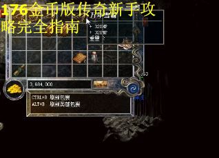 176金币版传奇新手攻略完全指南