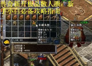 传奇新开极品散人服：新手小白必备攻略指南